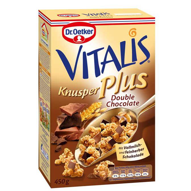 Vitalis Knusper Plus Müsli Double Chocolate
